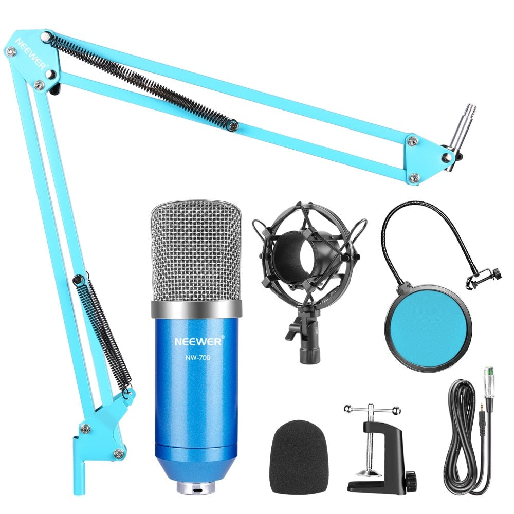 NW-700 Studio Condenser Microphone Kit for PC Karaoke Youtube Professional Recording Broadcast Mikrofon with Stand