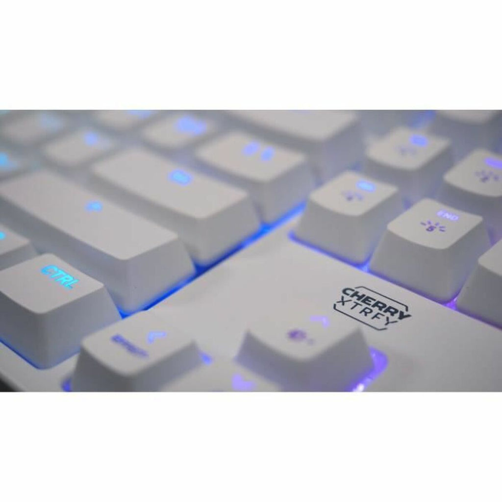 Keyboard and Mouse Cherry White AZERTY