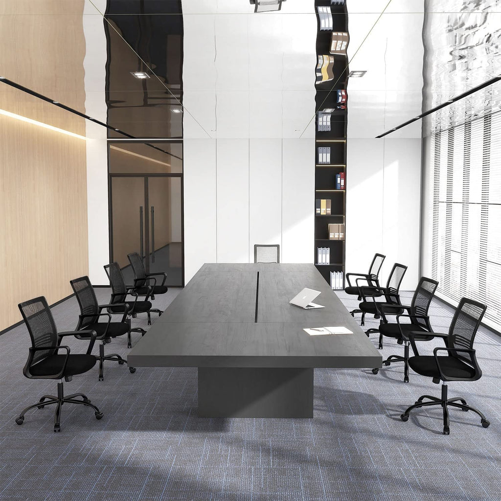 Ergonomic Mesh Office Chair with Armrests and Wheels-0